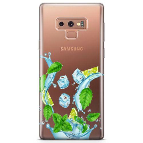 Samsung Galaxy Note 9 Kılıf Nane Limon Buz Arka Kapak Koruma Desenli Full Koruyucu