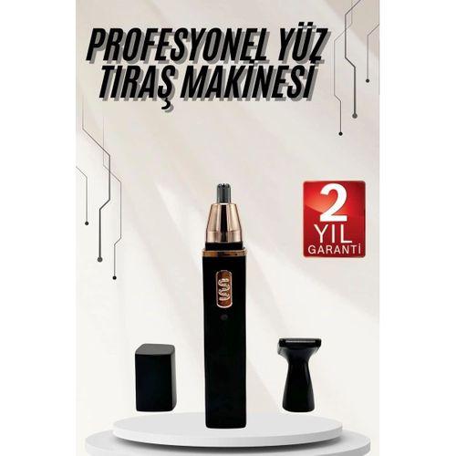 Kulak Burun Tıraş Makinesi Taşınabilir Şarjlı 3 Başlıklı Uzun Ömürlü