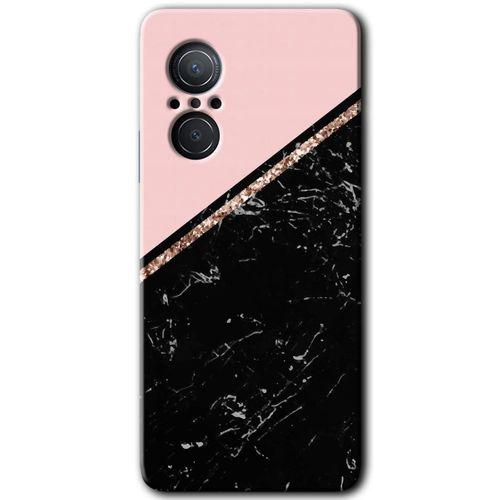 Potkal Hediye Fabrikası Huawei Nova 9 SE Kılıf HD Desen Baskılı Arka Kapak - Yarım Mermer