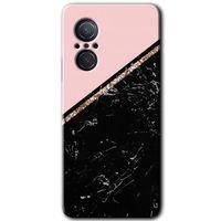 Potkal Hediye Fabrikası Huawei Nova 9 SE Kılıf HD Desen Baskılı Arka Kapak - Yarım Mermer