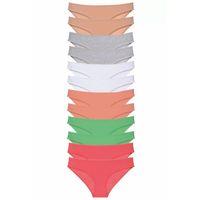 12 adet Süper Eko Set Likralı Kadın Slip Külot Set 6