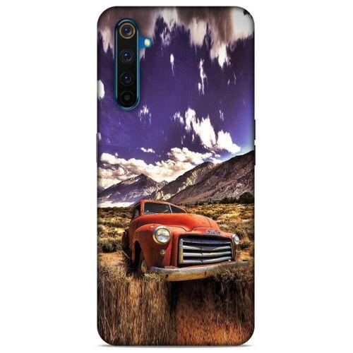 Lopard Oppo Realme 6 Uyumlu Kılıf PickUpX (28) Arka Kapak Kırmızı Antika