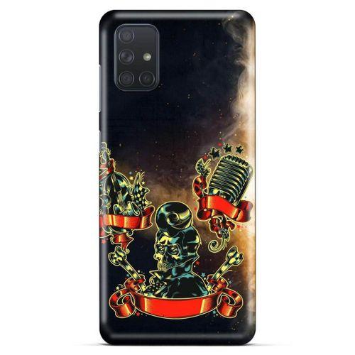 Lopard Samsung Galaxy M51 Uyumlu Kılıf Tattoo's (16) Kalın Kılıf Karışık