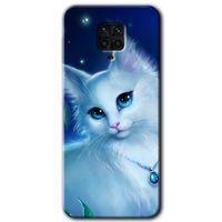 MRCİLETİSİM Xiaomi Redmi Note 9s Kılıf Kapak - Cat Glance +Hayalet Ekran Yandan Gözükmez