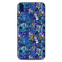 Graffitix (2) Desenli Silikon Kapak Huawei Honor 8C Kılıf
