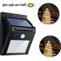 Hareket Sensörlü Güneş Enerjili Lamba 20 Led
