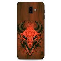 Samsung Galaxy J6 Plus Kılıf Dragons (14) Lansman Kılıf Kırmızı Boynuzlu Ejderha