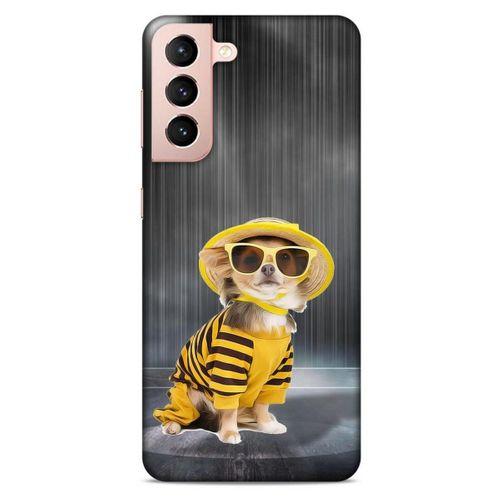 Lopard Samsung Galaxy S21 Uyumlu Kılıf Köpek Kıyafetleri (15) Antişok Kılıf