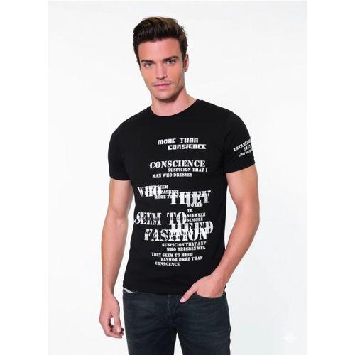 046 Yazı Baskılı Erkek Tşört