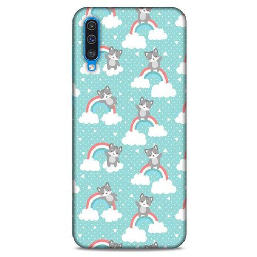 Lopard Samsung Galaxy A50 Uyumlu Kılıf Kediler (24) Darbe Emici Kılıf Gökkuşağı