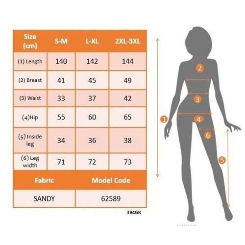 Kadın Tek Omuzdan Büzgü Detaylı Geniş Paçalı Uzun Sandy Tulum