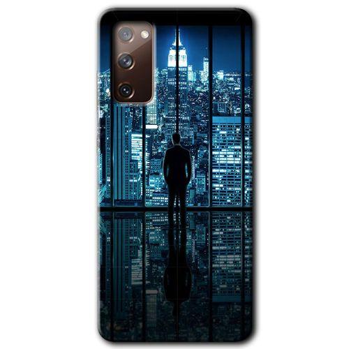 Samsung Galaxy S20 FE HD Baskılı Kılıf + 9D Tam Ekran Koruyucu - Şehir Manzarası