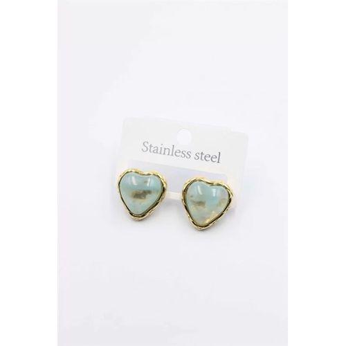 Kalp Küpe - Turkuaz