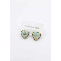 Kalp Küpe - Turkuaz