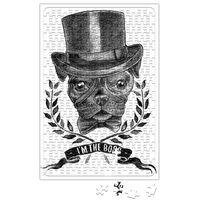 I'm The Boss Sihirbaz Pug Köpek Puzzle 240 Parça A3
