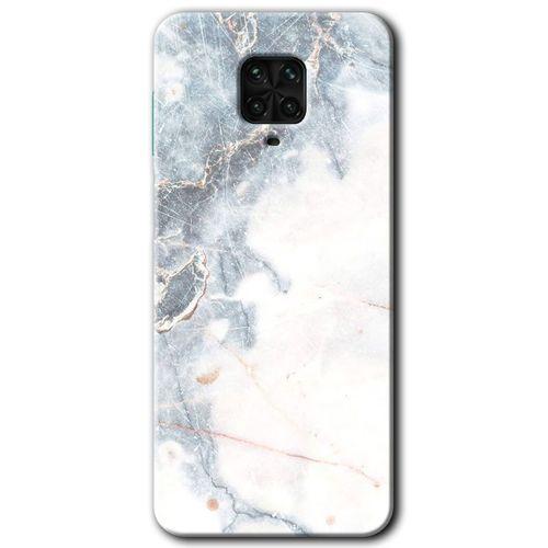 BeRa Aksesuar Xiaomi Redmi Note 9s Kılıf Baskılı Kapak - White Marble +Tam Kaplayan Mat Seramik