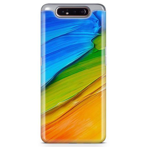Samsung Galaxy A80 Kılıf Tempere Arka Kapak Koruma Desenli Full Koruyucu