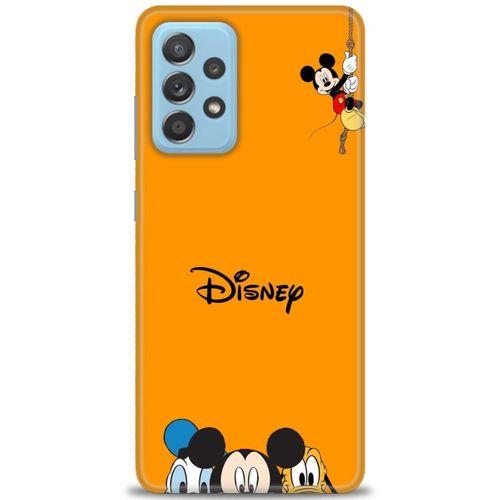 Samsung Galaxy A52 Kılıf HD Baskılı Kılıf - Turuncu Disney + Tam Ekran Koruyucu