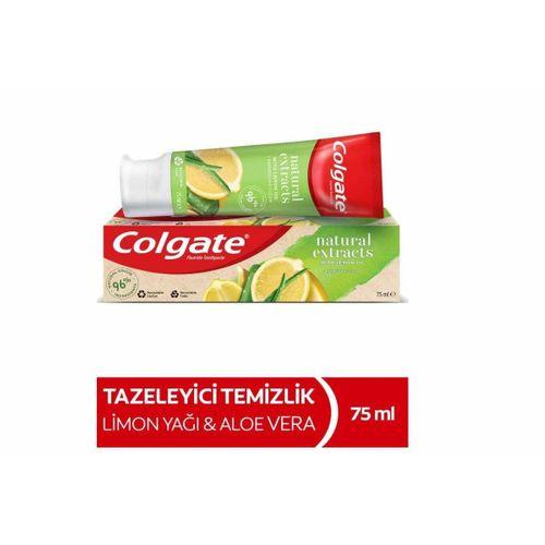 Colgate Natural Extracts Limon Yağı ve Aloe Vera Özlü Diş Macunu 75 ML