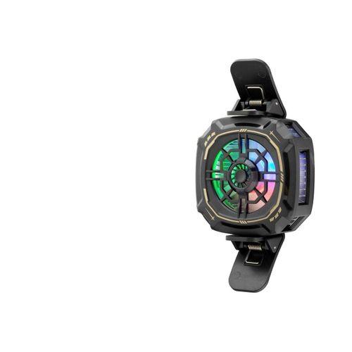 Telefon Buz Soğutucu Fan Mıknatıs Ve Klips Rgb Siyah HDX4381