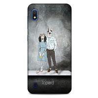 Samsung Galaxy A10 Kılıf FunnyMaX (46) Core Armor Kılıf Antrasit Köpek