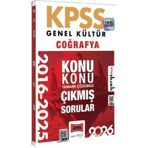 2026 KPSS Genel Kültür Coğrafya 2016 2026 Konu Konu Tamamı Çözümlü Çıkmış Sorular Yargı Yayınları