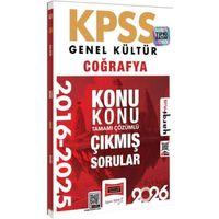 2026 KPSS Genel Kültür Coğrafya 2016 2026 Konu Konu Tamamı Çözümlü Çıkmış Sorular Yargı Yayınları