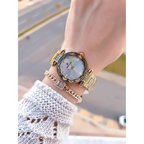 Daniel Klein Çelik Kordonlu 2 Yıl Garantili 3 Atm Suya Dayanıklı Kadın Kol Saati+Bileklik BD.14132.2