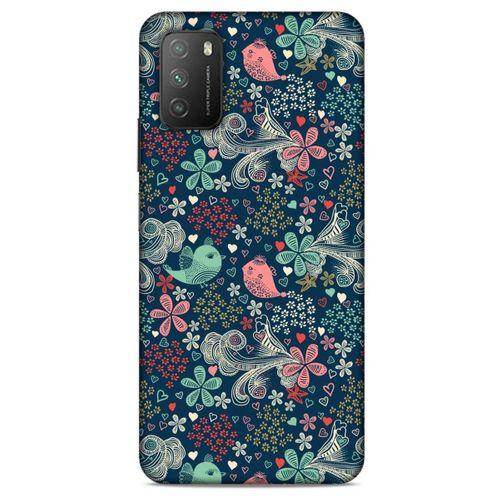 Lopard Xiaomi Poco M3 Uyumlu Kılıf Botanix (62) Koruyucu Silikon