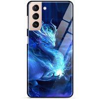 Samsung Galaxy S21 Plus Kılıf Dragons (36) Glitter Kılıf Ejderha Ateşi