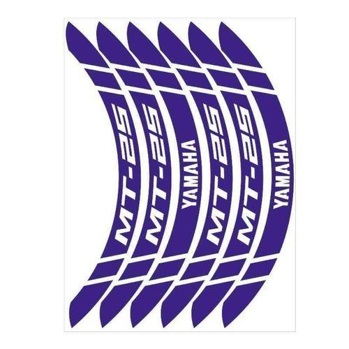 YAMAHA Yamaha Reflektör Mavi Geniş Mt-25 Uyumlu 1 Set Jant Şeridi