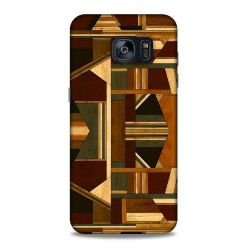 Lopard Samsung Galaxy S7 Edge Uyumlu Kılıf Wood'X (42) Rugged Armor Kılıf Desenli