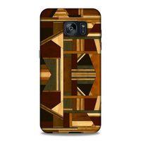 Lopard Samsung Galaxy S7 Edge Uyumlu Kılıf Wood'X (42) Rugged Armor Kılıf Desenli