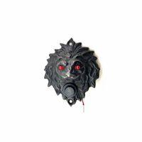 Antika Tarz Dekoratif Pirinç  Kapı Zili - 100x78 Mm, Oksit, Led Işıklı