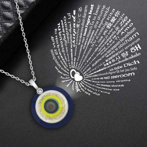 Lucky Life 925 Ayar Gumuss  100 Dilde Seni Seviyorum Nazar Kolye