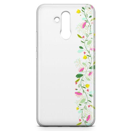 Huawei Mate 20 Lite Kılıf Asma Çiçek Arka Kapak Koruma Desenli Full Koruyucu
