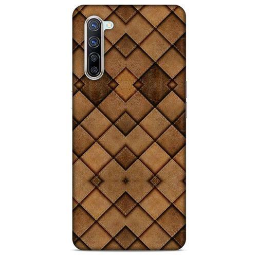 Oppo Reno 3 Pro 5g Kılıf Patchwork (26) Tpu Silikon Kılıf Açık Kahverengi
