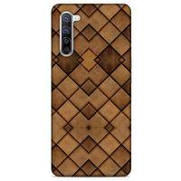 Oppo Reno 3 Pro 5g Kılıf Patchwork (26) Tpu Silikon Kılıf Açık Kahverengi
