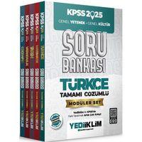 2025 KPSS Genel Yetenek Genel Kültür Tamamı Çözümlü Modüler Set Soru Bankası Yediiklim Yayınları