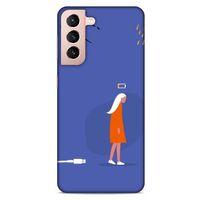 Lopard Samsung Galaxy S21 Uyumlu Kılıf Depresyon (36) Glitter Kılıf