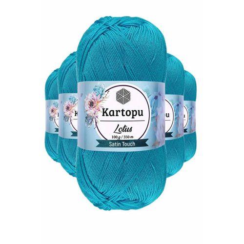 5 Adet Lotus Bikini Büstiyer Bluz Örgü İpi  K512 Turkuaz