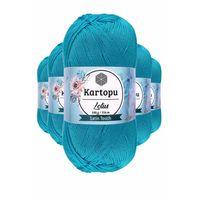 5 Adet Lotus Bikini Büstiyer Bluz Örgü İpi  K512 Turkuaz