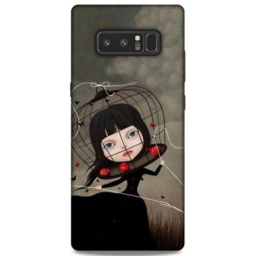 Lopard Samsung Galaxy Note 8 Uyumlu Kılıf Manipülasyon ☻ (40) Fit Silikon Kılıf Desenli