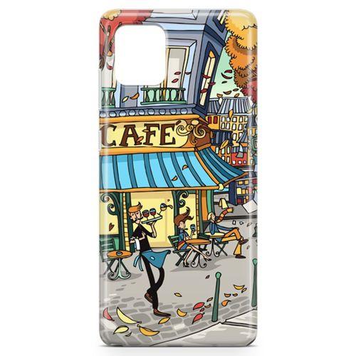 Samsung Galaxy Note 10 Lite Kılıf Paris Kafe Arka Kapak Koruma Desenli Full Koruyucu