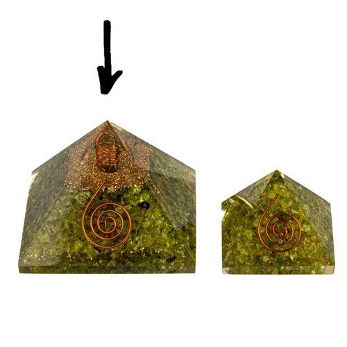 Zebercet Doğal Taş Organit Piramit - 9cm