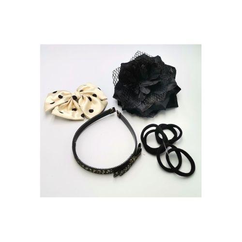 Renkli Desenli Taç Toka Bandana Set