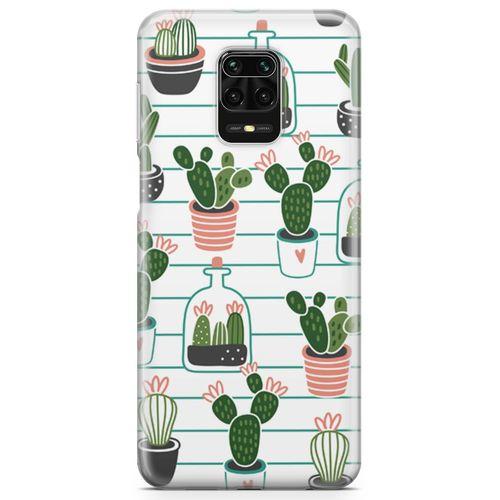 Xiaomi Redmi Note 9s Kılıf Kaktüs 2 Arka Kapak Koruma Desenli Full Koruyucu