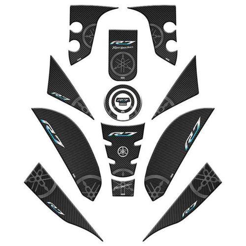 YAMAHA Yamaha R7 2021 - 2024 Uyumlu Full Tank Pad Set 001