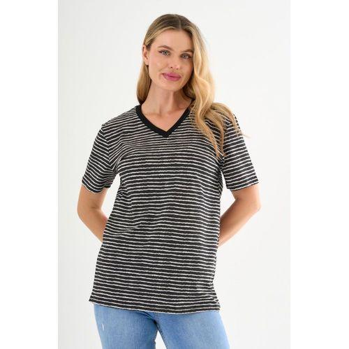 ALEXANDERGARDI V Yaka Çizgili T-shirt