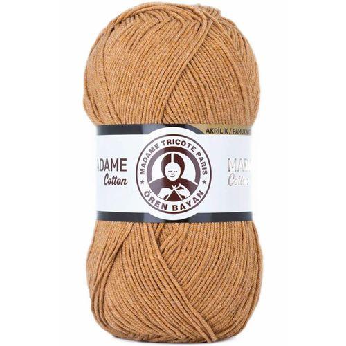 1 Adet Madame Cotton El Örgü İpi Yünü 100 gr 036 Hardal